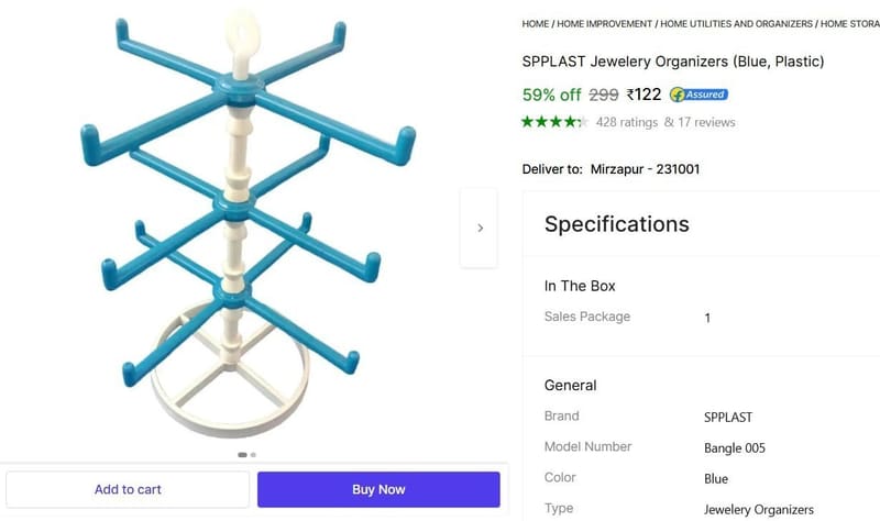 🔥  Jewellery Organizers @ ₹122