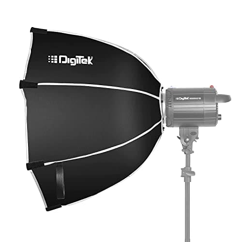 🛒 Digitek (DSB-120 Bowens) 120CM Octagon Soft Box with Bowens Mount Lightweight & Portable, Comes with Diffuser Sheets & Carrying Case (DSB-120 Bowens)