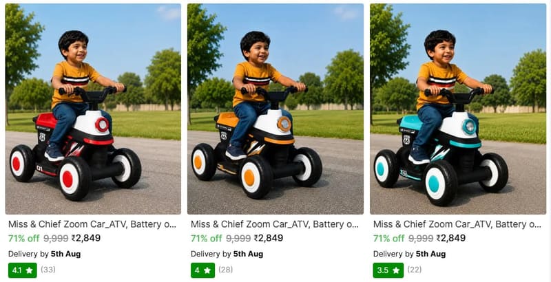 🔥  Miss Chief Electric Ride On From ₹2849