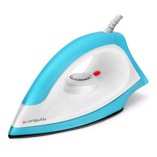 Longway Kwid Light Weight Non-Stick Teflon Coated Dry Iron, ...