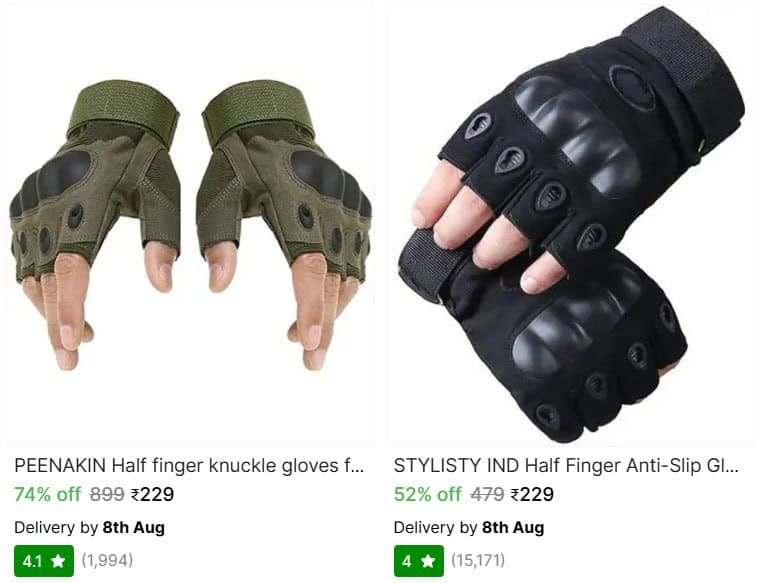 🔥  Riding Gloves @ ₹229