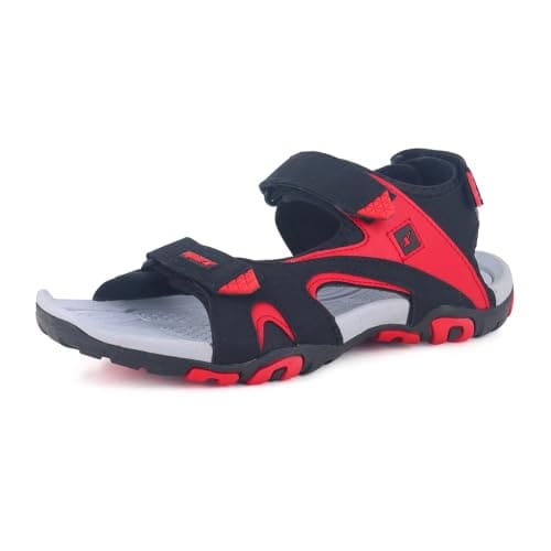 🛒 SPARX Men's SS0453G Black RED Sandal 8 (SS0453GBKRD0008)