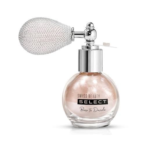 🛒 Swiss Beauty Select Born To Dazzle Glitter Spray | Pearlescent Particles | Multidimensional Shine | High-Impact Glow | Lightweight & Blendable | Gentle On The Skin | For Body & Hair | Shade- Hollywood Glam, 5gm