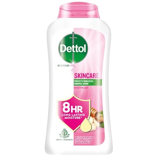 🛒 Dettol Skincare Body Wash and Shower Gel for Women and Men, 250ml | Soap-Free Bodywash | 8h Moisturization