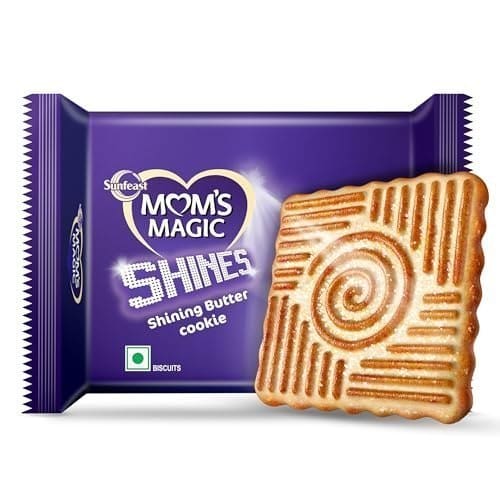 🛒 Sunfeast Mom's Magic Shines, Crunchy Butter Cookies with Sugar Glaze, 126g