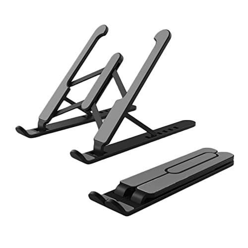 🛒 Zebronics-NS1000 Laptop Stand Featuring Foldable Design, Anti-Slip Silicone Rubber Pads, Supports Maximum of 5kgs Weight, 6 Adjustable Levels.