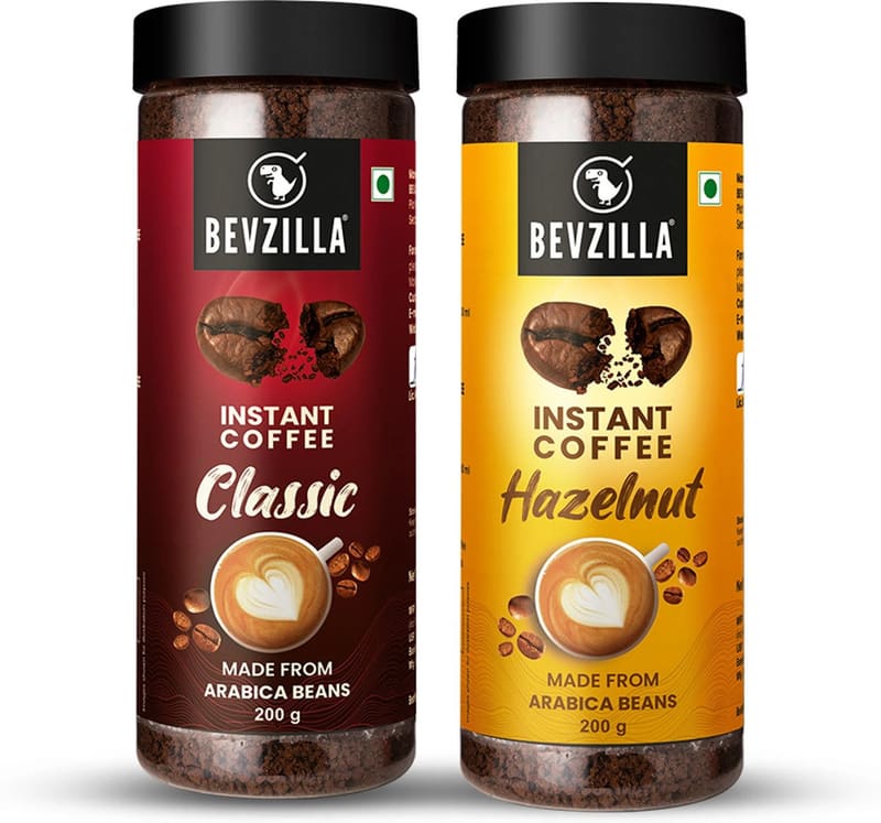 Instant Coffee Powder Combo- 200g Premium Classic Strong & 2...