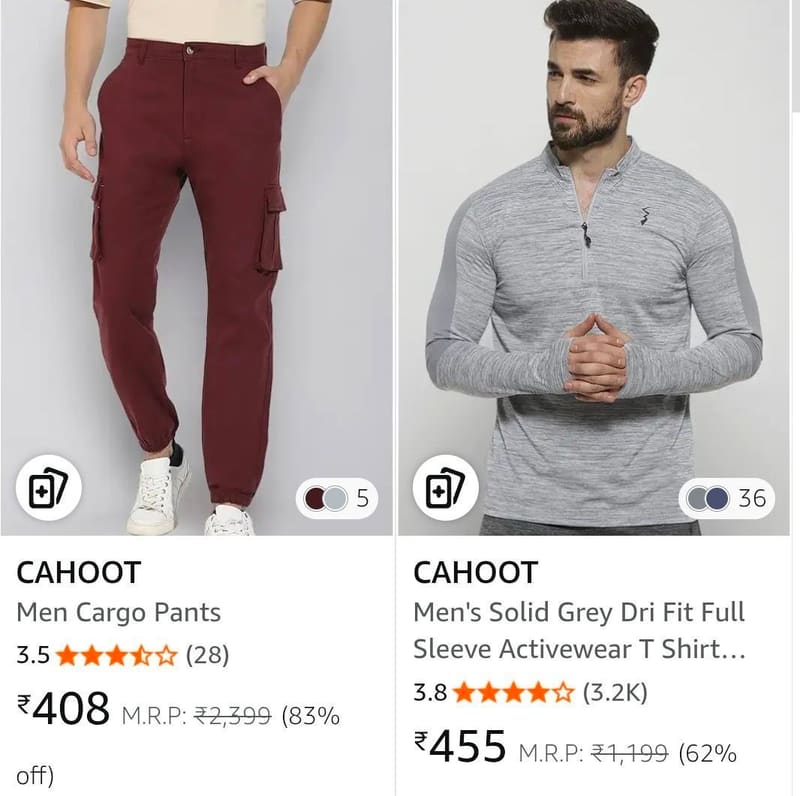 Amazon | Upto 80% Off On Campus Sutra Clothing.