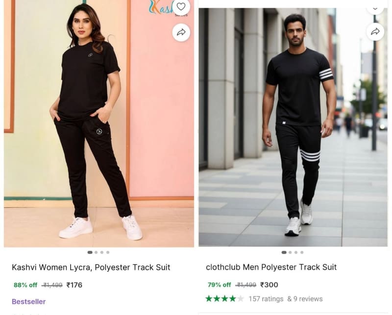 🔥 Men & Women Tracksuit @ ₹176