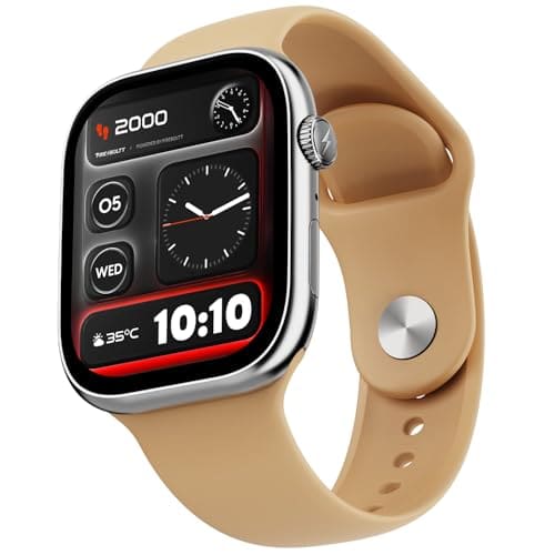 🛒 Fire-Boltt Ninja X Ring Smart Watch with 1.96” Large Display, Bluetooth Calling, Wireless Charging, AI Voice Assistant, 500+ Watch Faces, Health Suite, Smart Watch for Man & Woman – Mocha Mousse