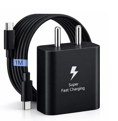 🛒 SB 45W Fast Charger Type C to C Cable, PD 3.0 Super Fast Charging 2.0 Compatible for Samsung Galaxy S24 Ultra S23 S22 Plus A Series, USB C Wall Charger Adapter with Cable