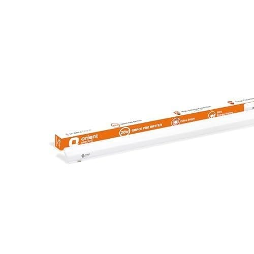 🛒 Orient Electric Grace Pro 20W LED Batten| 2000 lumens Bright Light Output| LED tubelight for Home| Sleek & Stylish Design| Non-breakable Polycarbonate housing | Pack of 1