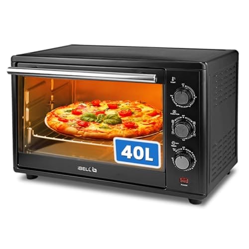 🛒 IBELL Electric Oven Toaster Grill 40L OTG with 1800 Watt, Convection & Motorized Rotisserie, Multiple heating options, 2 Year Warranty, EO40LGDLX (Black)