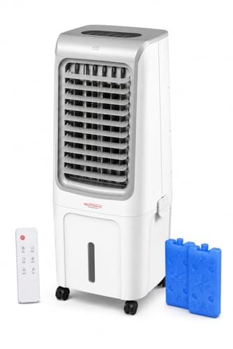 🛒 WelTherm 20L Air Cooler with 100% Pure Copper Motor, Low Noise Operation, Honeycomb, Remote Control, Digital Display Touch Panel, Swing, 3 Speed & Modes,12H Timer for Home, Bedroom & Office WX-Arctic