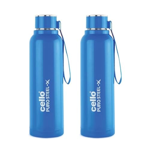 CELLO Puro Steel-X Benz 900 Insulated Water Bottle Set of 2 ...