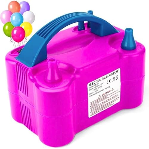 Mini Steps High-Power Electric Balloon Inflator  Dual Nozzle...