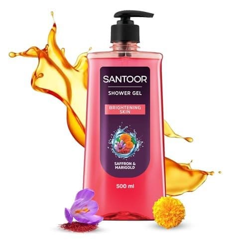Santoor Brightening Shower Gel With Natural Saffron & Marigo...