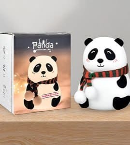 EarthCraft Silicone Panda Rechargeable Table Lamp (Type-C Charging Cable)