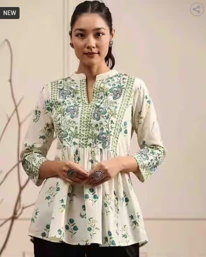 INDIE PICKS Women Floral Print A-Line Tunic