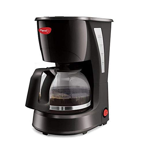 🛒 Pigeon Brewster Coffee Maker, 600 Watt, 4 Cups Drip Coffee maker (Black)
