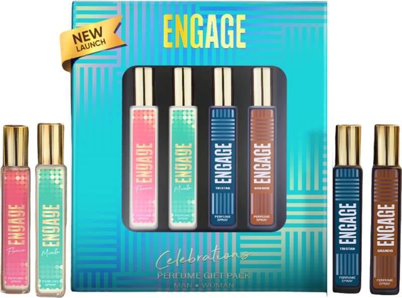 Celebrations Perfume Gift Pack for Men & Women 25ml x4, Long...