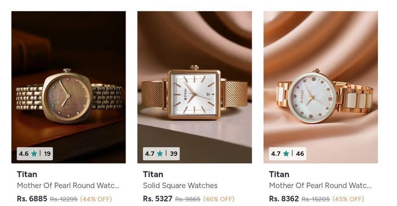 Myntra | Upto 63% Off On Titan Watches.