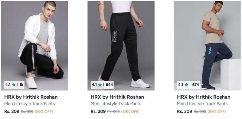 HRX Trackpants From ₹301