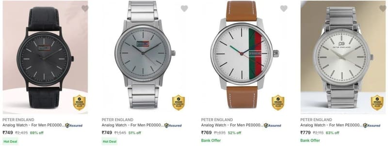 Upto 75% OFF - Peter England Watches