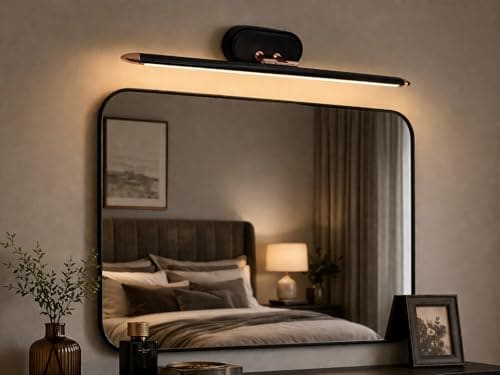 🛒 FILLISKA® Modern LED Picture/Dressing/Vanity/Bathroom/Mirror Light with 3 Step Light Mode & Adjustable Head (White,WarmWhite and Neutral White)(2 Year Warranty) (6 Watt Black & Rosegold)