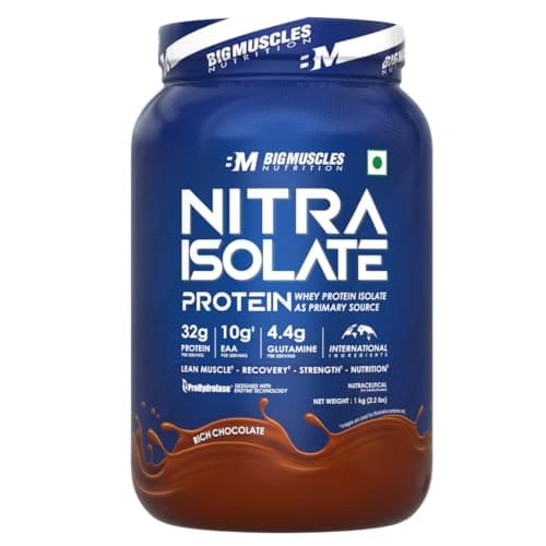 Bigmuscles Nutrition Nitra Isolate [1kg, Rich Chocolate] | 3...