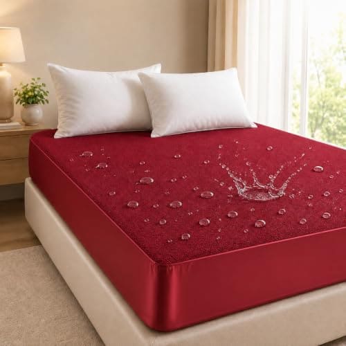 BSB HOME Waterproof Terry Mattress Protector, Soft Cotton Te...