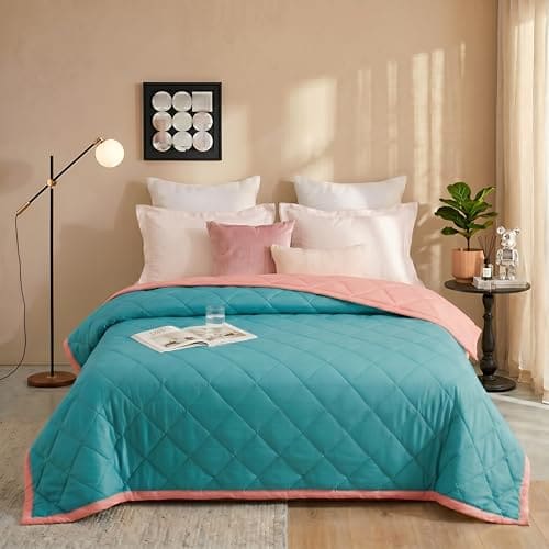 HOMEKART Colour Pop Microfiber Comforter 80x90 Inch | Double...