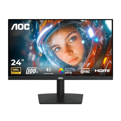 🛒 AOC 24B15H3 24 Inch (23.8") Full HD IPS Monitor | 120Hz Refresh Rate | 1ms MPRT | Adaptive Sync | 3-Side Frameless | HDMI & VGA | Low Blue Mode | Flicker-Free | VESA Mount | Black