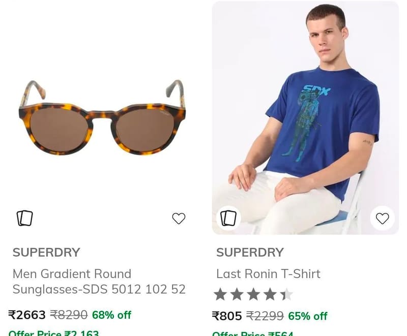 Ajio | Upto 65% off on Superdry Premium Clothing
