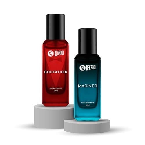 🛒 Beardo The Everyday Combo- GodFather & Mariner Perfume for Men (20ml x 2) | Long Lasting Fragrance | Long Lasting Perfume for Men | Gift for Men | Gift for Friend