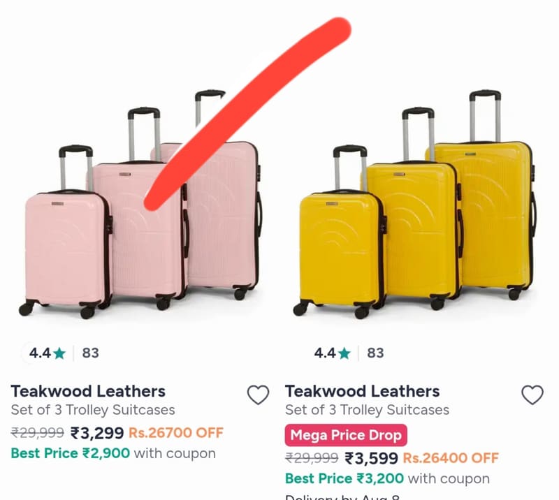 Trolley Suitcases (Set Of 3) @ 3299.