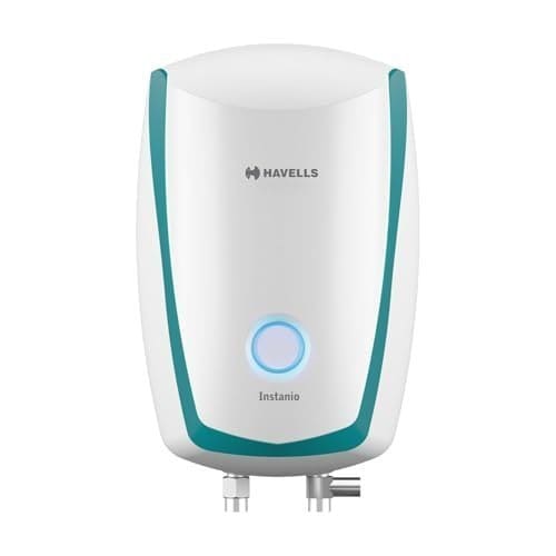 🛒 Havells Instanio 3L Instant Water Heater(Geyser)| Temp. Sensing LED Indicator| Rust & Shock Proof Body| ISI Marked|Warranty: 5 year on Inner Tank| High Rise Compatible (White Blue)