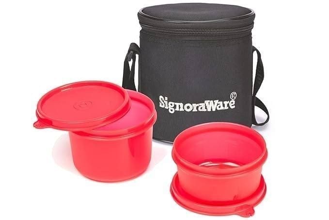 Signora Ware Lunch Box Set with Bag, at Rs.174.