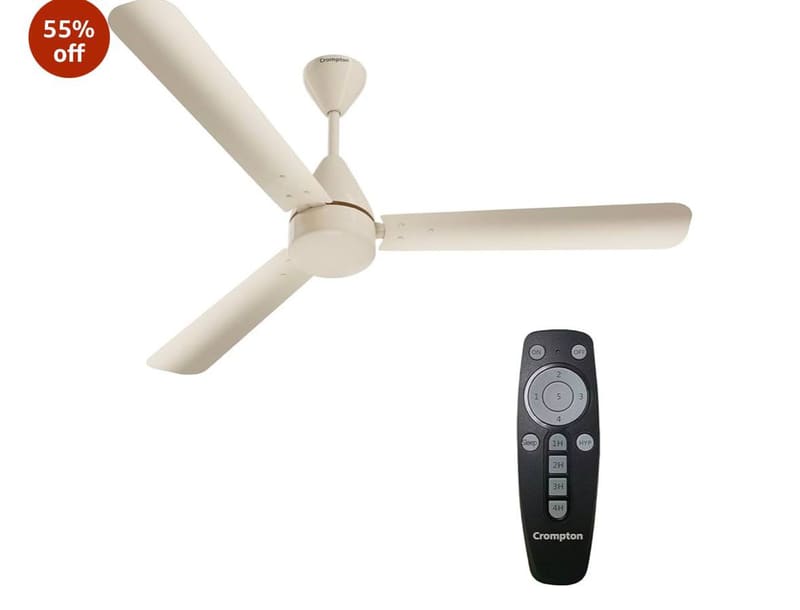 Apply ₹375 Off Coupon | Crompton 1200mm BLDC Ceiling Fan @2124