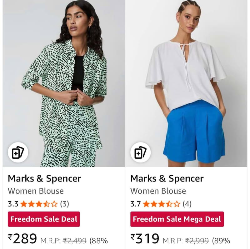 Upto 88% Off On Marks & Spencer Clothing.