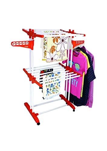 CIPLA PLAST Heavy Duty Portable Cloth Dryer Stand with 2 Pol...