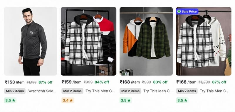 🔥 Men's Jacket at ₹153