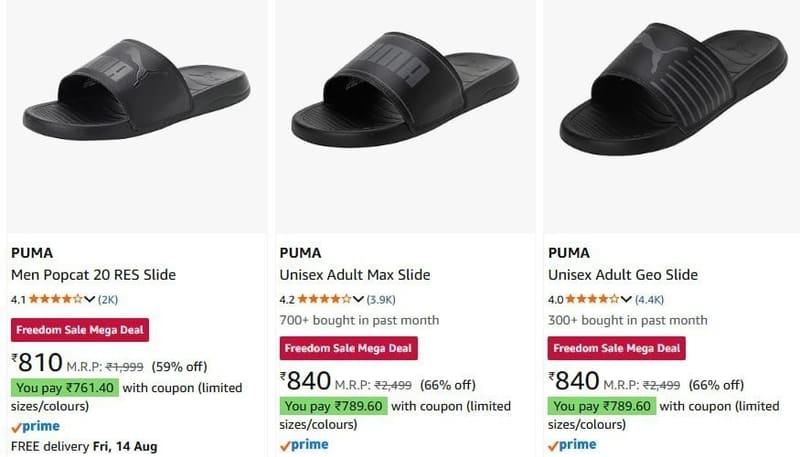 Puma Unisex Adult Max Slide starts at rs 761