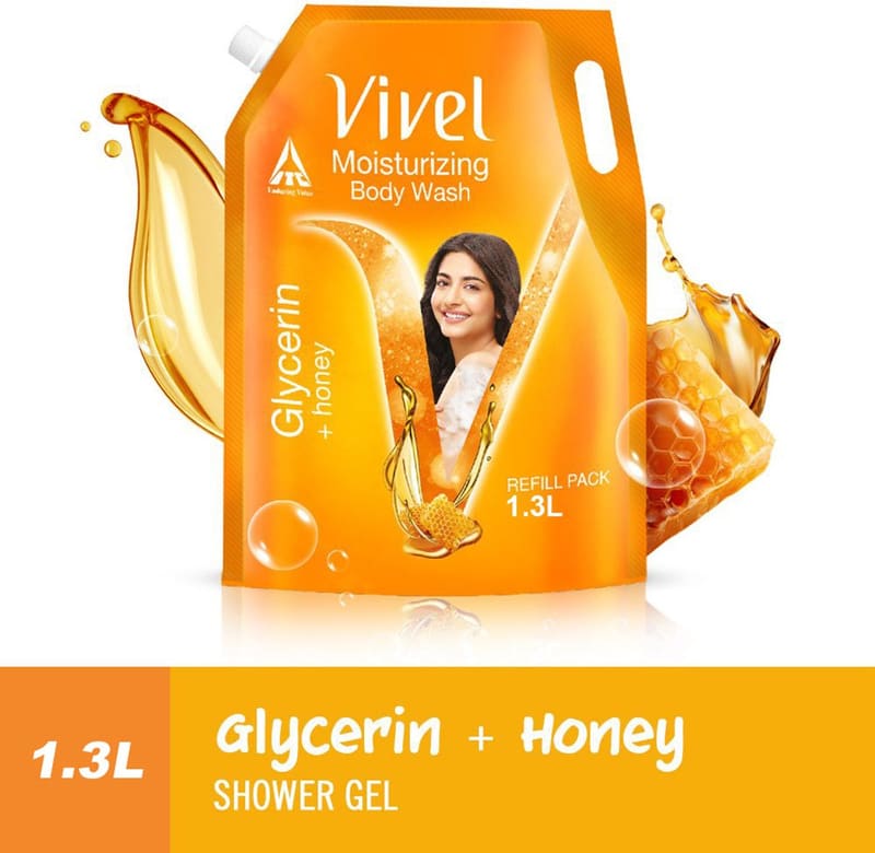 Glycerin & Honey Body Wash Shower Gel, for Soft, Glowing & M...