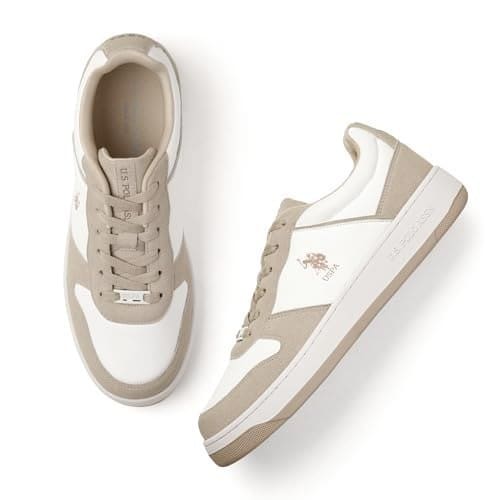 🛒 U.S. Polo ASSN. Mens Joan Sneakers - (UK9) (US10) (2FD25026A02) Beige