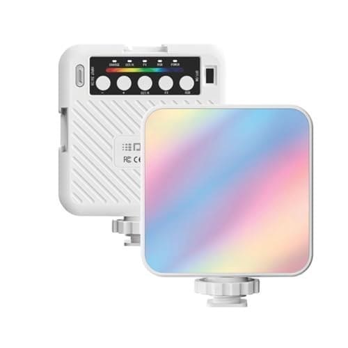 🛒 DIGITEK LED-D6W RGB Portable Mini Video Light, Built-in Rechargeable Battery, 360° HSI Full Color Spectrum, 3000K-6000K Bi-Color, 9 FX Modes, Type-C Charging, Influencer Light for Reels & Vlogging