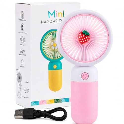 EITHEO Portable Rechargeable Mini Fan | USB Handheld Small F...