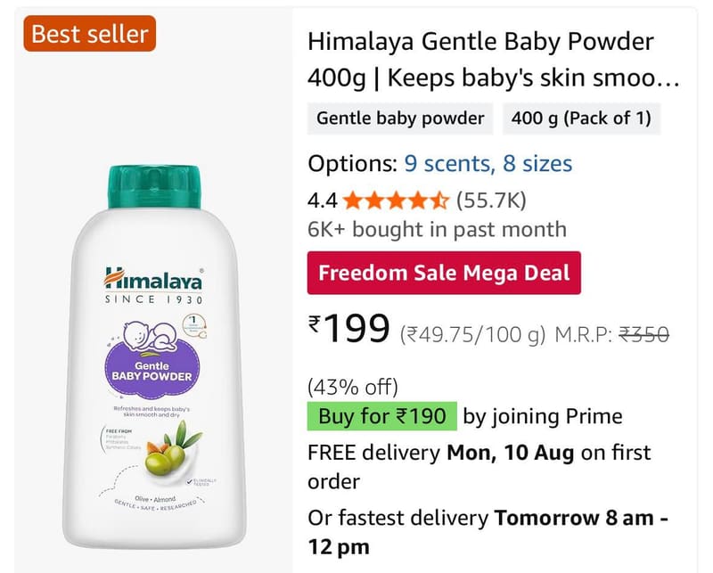 GRAB : Upto 51% Off On Himalaya Baby Care Products + Coupon.