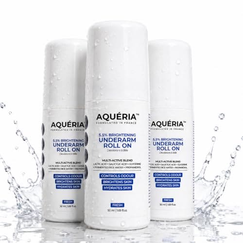 Aqueria Pack of 3 Underarm Brightening Roll-On for Men & Wom...