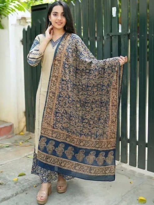 🔥 SZN Women's Ethnic Motifs Printed Regular Kurta
